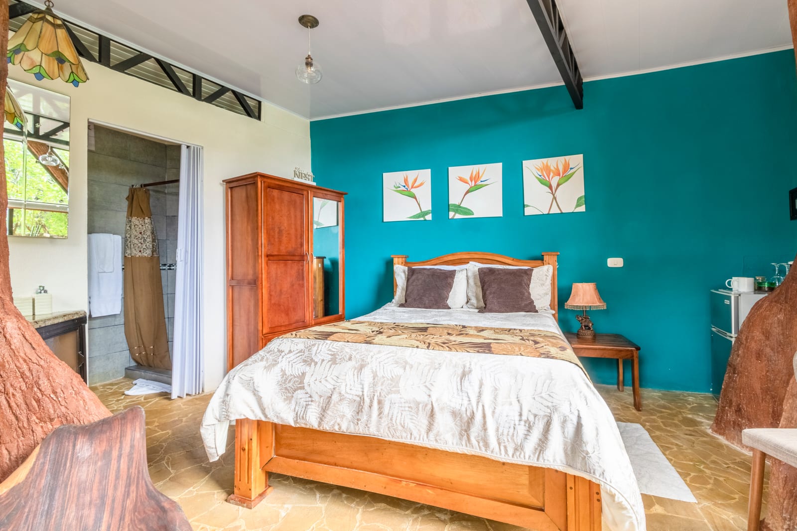 The Nest ocean view room with private terrace above the jungle canopy